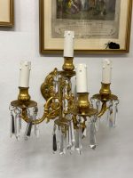 Bra Sienas lampas Bras de Lumière ar kristāliem — Luija XV stils, Francija, circa 1880–1900 (4991) - Image 18