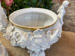 Liels porcelāna trauks ar vāku — Meisenes stilā, Perfektā Stāvoklī (Meissen Style Porcelain Centerpiece) (3294) - Image 20