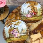 Porcelāna Šķīvju Pāris, Neliela Izmēra (5446)
