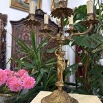 Bordlampe med figur, mellemstor (4383)