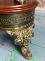 Antique wooden table with bronze — Historicism, France, late 19th century (6726) - Image 8