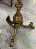 Brass Table with Marble Top, Very Heavy, Medium Size (4443) - Image 8