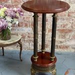 Antik mahognibord med bronze, Historicisme, Frankrig, 1800-tallet (6726)