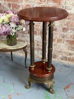 Antique wooden table with bronze — Historicism, France, late 19th century (6726) - Image 2