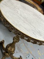 Brass Table with Marble Top, Very Heavy, Medium Size (4443) - Image 20