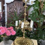 Bordlampe i metal, meget tung (4384)