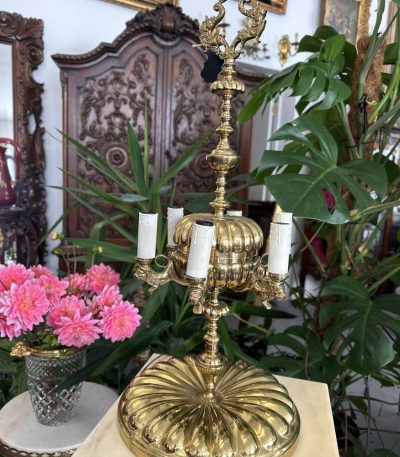 Bordlampe i metal, meget tung (4384)