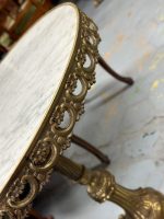 Brass Table with Marble Top, Very Heavy, Medium Size (4443) - Image 5