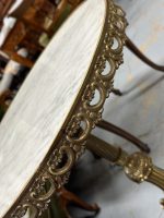 Brass Table with Marble Top, Very Heavy, Medium Size (4443) - Image 17