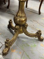 Brass Table with Marble Top, Very Heavy, Medium Size (4443) - Image 10