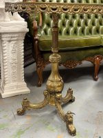 Brass Table with Marble Top, Very Heavy, Medium Size (4443) - Image 13