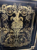 Boulle stila kumode ar bronzas aplikācijām un marmora virsmu — Napoleona III stils, Francija, ap 1860 (3566) Ļoti Liela Izmēra - Image 21