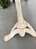 Antīks franču bistro dārza galds ar marmora virsmu — historisma stilā - antique french bistro table marble top cast iron (4829) - Image 10