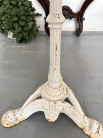 Antīks franču bistro dārza galds ar marmora virsmu — historisma stilā - antique french bistro table marble top cast iron (4829) - Image 11