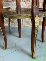 Antique Mahogany Table with Marquetry and Bronze Mounts — Louis XV Style (6723) - Image 15