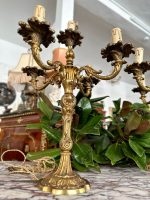Bronse Bordlamper, 2 stk, svært tunge, stor størrelse (3815) - Bilde 6