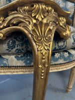 Vergoldete Rokoko-Konsole mit Rocaille-Ornamentik — Louis-XV-Stil, Frankreich, circa 1880–1920 (4412) – Bild 11