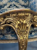 Vergoldete Rokoko-Konsole mit Rocaille-Ornamentik — Louis-XV-Stil, Frankreich, circa 1880–1920 (4412) – Bild 8