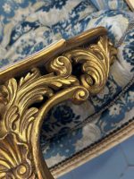 Vergoldete Rokoko-Konsole mit Rocaille-Ornamentik — Louis-XV-Stil, Frankreich, circa 1880–1920 (4412) – Bild 12