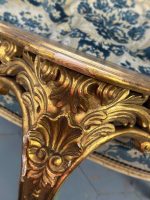 Vergoldete Rokoko-Konsole mit Rocaille-Ornamentik — Louis-XV-Stil, Frankreich, circa 1880–1920 (4412) – Bild 13