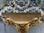Vergoldete Rokoko-Konsole mit Rocaille-Ornamentik — Louis-XV-Stil, Frankreich, circa 1880–1920 (4412) – Bild 14