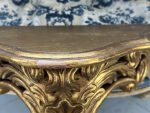 Vergoldete Rokoko-Konsole mit Rocaille-Ornamentik — Louis-XV-Stil, Frankreich, circa 1880–1920 (4412) – Bild 15