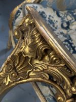 Vergoldete Rokoko-Konsole mit Rocaille-Ornamentik — Louis-XV-Stil, Frankreich, circa 1880–1920 (4412) – Bild 5