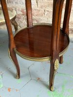 Antique Mahogany Table with Marquetry and Bronze Mounts — Louis XV Style (6723) - Image 13