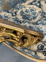 Vergoldete Rokoko-Konsole mit Rocaille-Ornamentik — Louis-XV-Stil, Frankreich, circa 1880–1920 (4412) – Bild 19