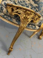 Vergoldete Rokoko-Konsole mit Rocaille-Ornamentik — Louis-XV-Stil, Frankreich, circa 1880–1920 (4412) – Bild 2