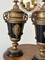 2gab Dekoratīvas Metāla Vāzes, Vidēji Liela izmēra (5125) - Image 3