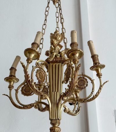 Griestu lampa ar eņģeļiem, vidēja izmēra, ļoti smaga (4010)