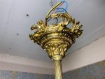 Ļoti liela izmēra, Bronzas lustra, griestu lampa ar 12 spuldzēm, ļoti smaga (435) - Image 11