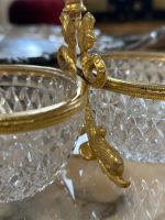 Kleines Zweiteiliges Glasgefäß mit Goldfarbenen Metalldetails (4413) – Bild 9