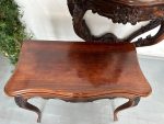 Table de jeu ouvrante avec plateau en feutre vert et décor sculpté — Style Louis XV, France, vers 1860-1890 – Image 9