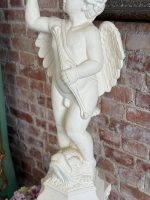 Hvidt sæt: engel (kerub) figurformet lampe + korintisk søjle (6739) - Billede 9