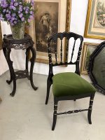 krēsls viegls pēc svara, zaļš audums, melns karkass (6112) - Image 2