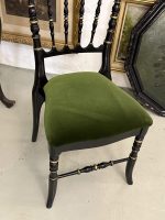 krēsls viegls pēc svara, zaļš audums, melns karkass (6112) - Image 3