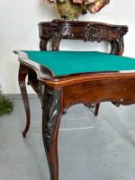 Table de jeu ouvrante avec plateau en feutre vert et décor sculpté — Style Louis XV, France, vers 1860-1890 – Image 14