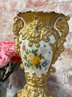 Luxuriöse Deko-Vase mit handgemalten Blumenmotiven – Zweites Kaiserreich (Neobarock) Stil, (5424) – Bild 9