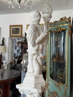Hvidt sæt: engel (kerub) figurformet lampe + korintisk søjle (6739) - Billede 13