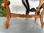 Antīka koka konsole ar caurgrieztu rocaille aparmali — Luija XV stilā (Antique Louis XV Style Carved Wood Console Table) (4675) - Image 15