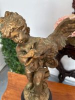 Putto ar Gulbi — Spārnota Bērna Figūra, Skaistais laikmets, Francija, ap 1890–1910 (4672) - Image 11