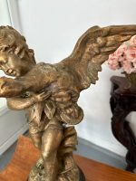 Putto ar Gulbi — Spārnota Bērna Figūra, Skaistais laikmets, Francija, ap 1890–1910 (4672) - Image 9