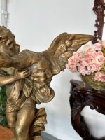 Putto ar Gulbi — Spārnota Bērna Figūra, Skaistais laikmets, Francija, ap 1890–1910 (4672) - Image 8