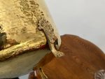 Metāla Kappa ar Lauvas Galvām, Vidēja Izmēra Kaltā misiņa kašpo ar lauvas galvām un ērgļa naga kājiņām — Neoklasicisms / Vēlais Historicisms, Rietumeiropa, ap 1880.–1910. (5087) - Image 9