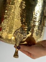 Metāla Kappa ar Lauvas Galvām, Vidēja Izmēra Kaltā misiņa kašpo ar lauvas galvām un ērgļa naga kājiņām — Neoklasicisms / Vēlais Historicisms, Rietumeiropa, ap 1880.–1910. (5087) - Image 11