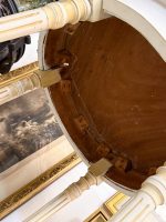 Hvit, trebord med tonet glassplate, mellomstor, middels lett (6158) - Bilde 15