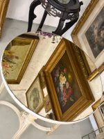 Hvit, trebord med tonet glassplate, mellomstor, middels lett (6158) - Bilde 13