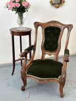 Jūgendstila krēsls ar zemu sēdvietu un roku balstiem — Art Nouveau ar Neorokoko ietekmi, Francija, ap 1900.–1910. g. (5117)